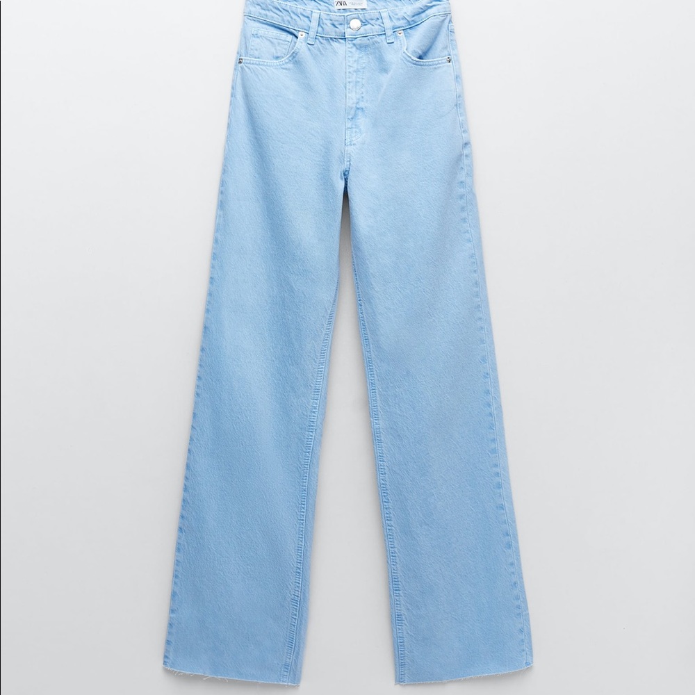 Zara full length wide leg denim !
